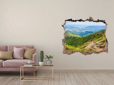 3D Wandsticker Loch Berglandschaft mit einem Weg