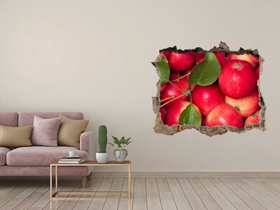 3D Wandsticker Loch Das Apple-Paradies hinter der Mauer