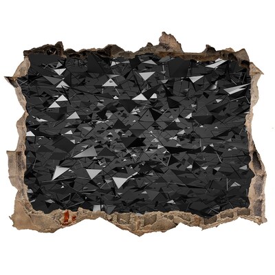 3D Wandsticker Loch Schwarzer Abgrund in der Wand