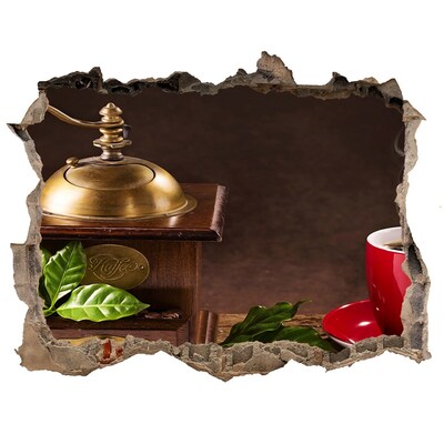 3D Wandtattoos Loch in der Wand Eine Kaffeeoase im Herzen des Hauses