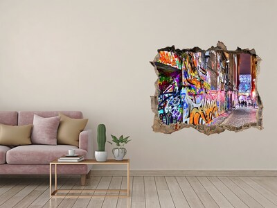 Wandtattoos Loch Eine Straße voller Graffiti