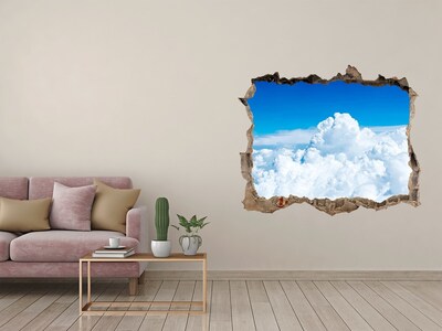 3D Wandsticker Loch Der Himmel ist voller Wolken.