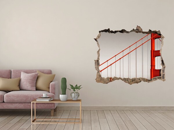 3D Wandsticker Loch Golden Gate Bridge in San Francisco