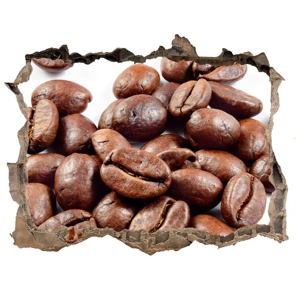 3D Wandsticker Loch Kaffee in einer verfallenen Mauer