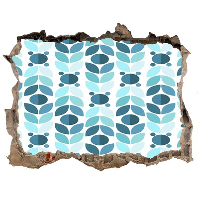 Wandtattoos Mauerdurchbruch Loch in der Wand Blumenmuster