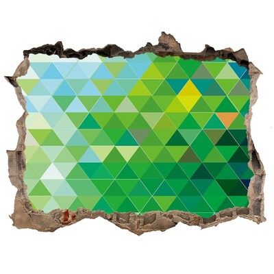 Wandfolien Loch in der Wand Grüne Landschaft in einem Loch in der Wand