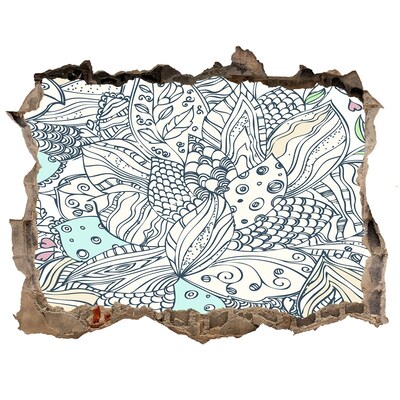 Wandtattoos Mauerdurchbruch Die farbenfrohe Welt der Natur