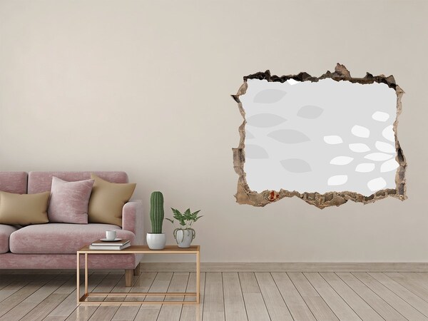 3D Wandsticker Loch Eine verfallene Mauer mit Blick auf das Wasser