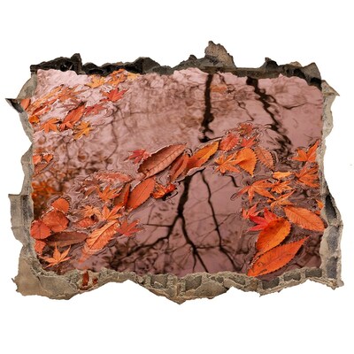 Wandtattoos Mauerdurchbruch Herbstliche Wasseroberfläche