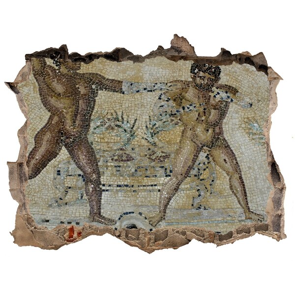 3D Wandtattoos Loch in der Wand Antike Gladiatorenkämpfe