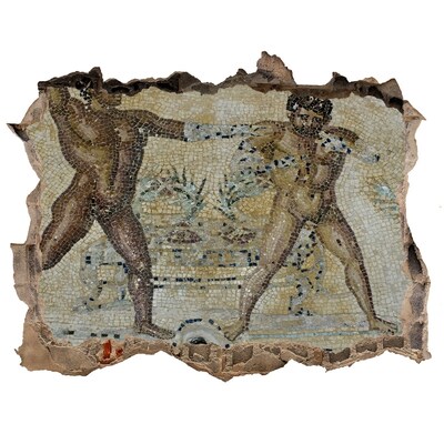 3D Wandtattoos Loch in der Wand Antike Gladiatorenkämpfe