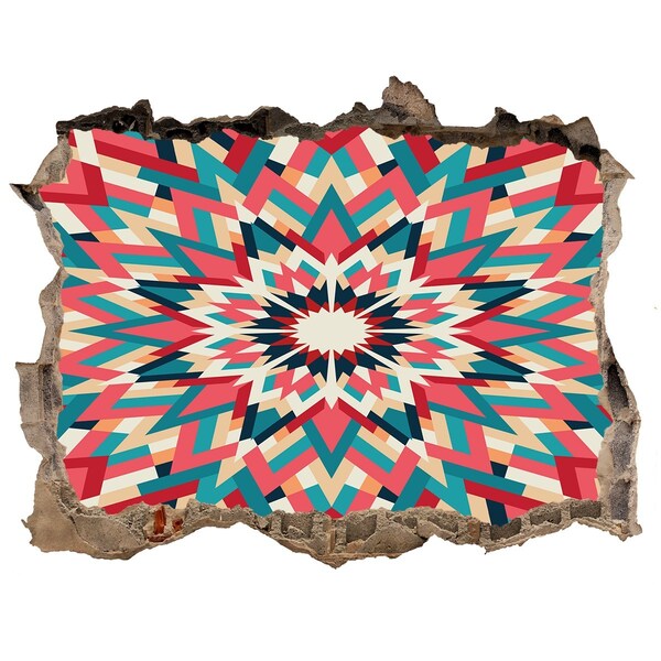 3D Wandsticker Loch Geometrie im Loch