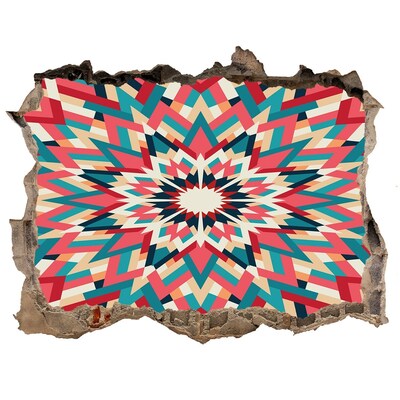 3D Wandsticker Loch Geometrie im Loch