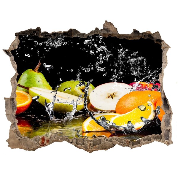 3D Wandsticker Loch Ein fruchtiges, verstecktes Paradies