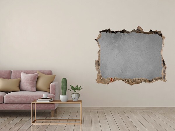 Wandfolien Loch in der Wand Rissige Wand mit Blick auf den Beton