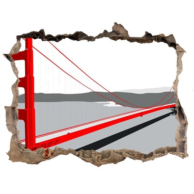 Wandtattoos Loch Golden Gate Bridge in Kalifornien