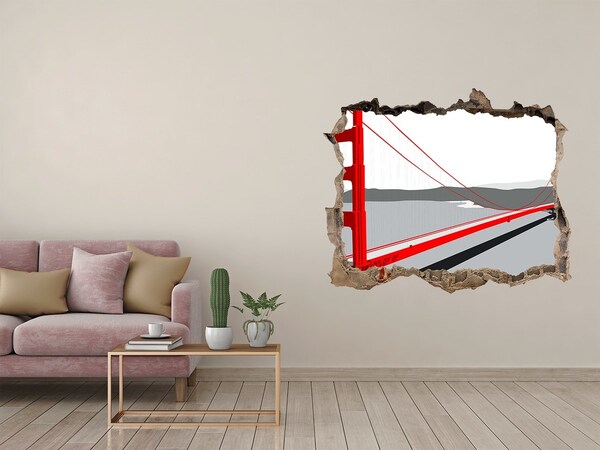 Wandtattoos Loch Golden Gate Bridge in Kalifornien