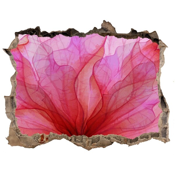 3D Wandsticker Loch Ein florales Farbenmeer
