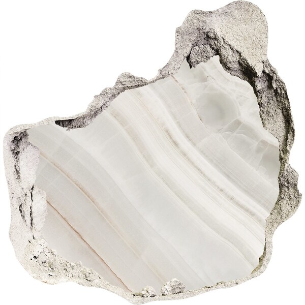 Wandfolien Loch in der Wand Steinriss mit Alabaster