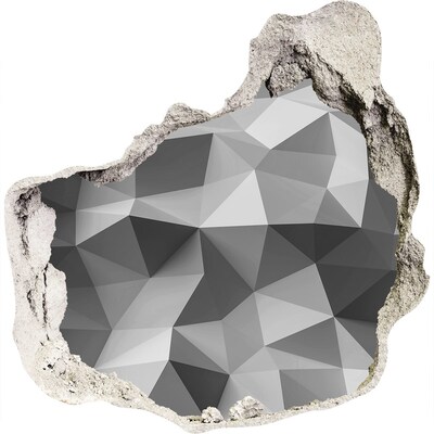 Mauerdurchbruch Aufkleber Geometrisches Loch in der Wand