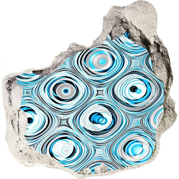 3D Wandtattoos Mauerdurchbruch Wasserwirbel im Beton