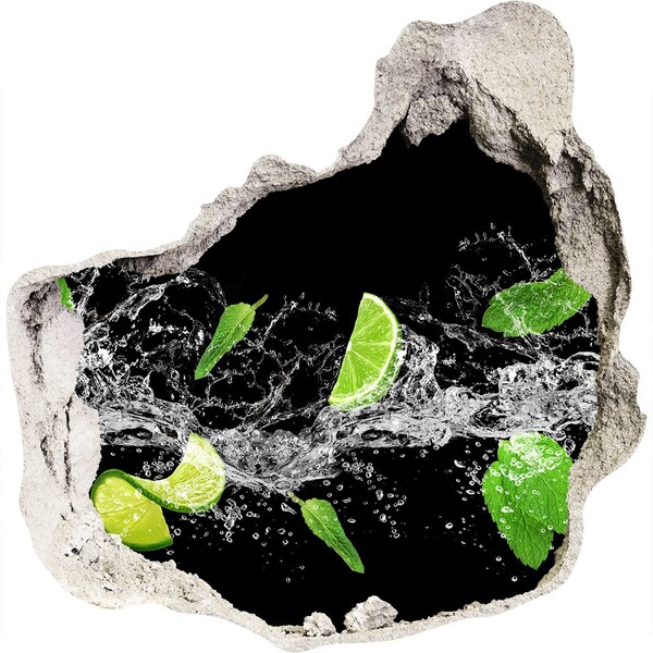 Wandtattoos Loch in der Wand Erfrischender Limettencocktail