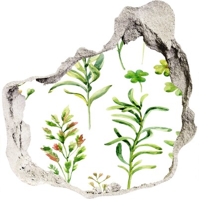 Mauerdurchbruch Aufkleber Eine grüne Oase aus Beton