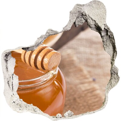 3D Wanddurchbruch Aufkleber Honig direkt aus dem Bienenstock