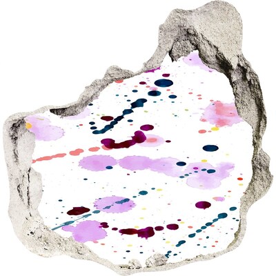 Wandtattoos Loch in der Wand Ein farbenfroher Ausbruch von Kreativität