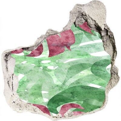 Wandfolien Loch in der Wand Tropischer Dschungel