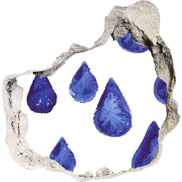 Wandtattoos Loch in der Wand Wassertropfen an der Wand