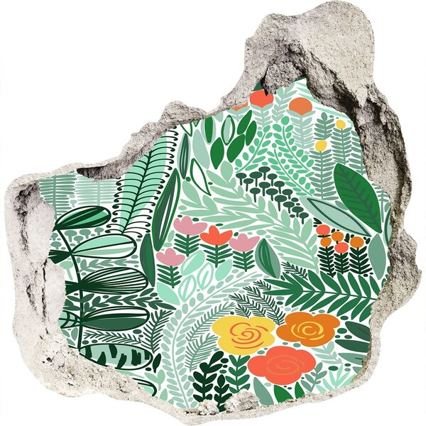 Wandfolien Loch in der Wand Loch in der Wand Blumengarten