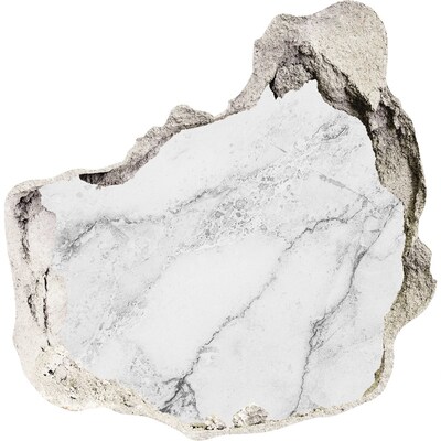 3D Wanddurchbruch Aufkleber Marmorstein