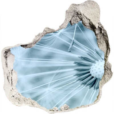 Wandaufkleber Loch 3D Die Blumenwelt hinter der Mauer