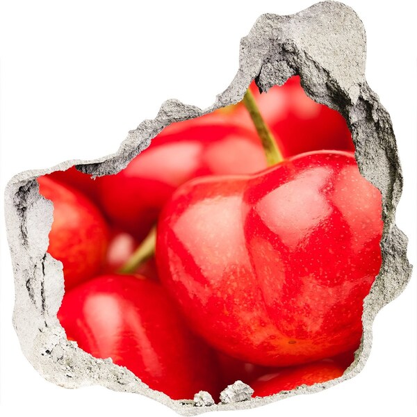 Wandtattoos Loch in der Wand Saftige Kirschen in einem kleinen Laden