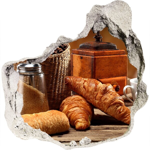 Wandfolien Loch in der Wand Café-Festmahl