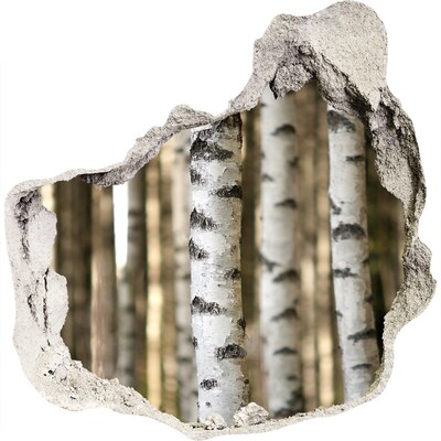 Mauerdurchbruch Aufkleber Eine Waldoase aus Beton