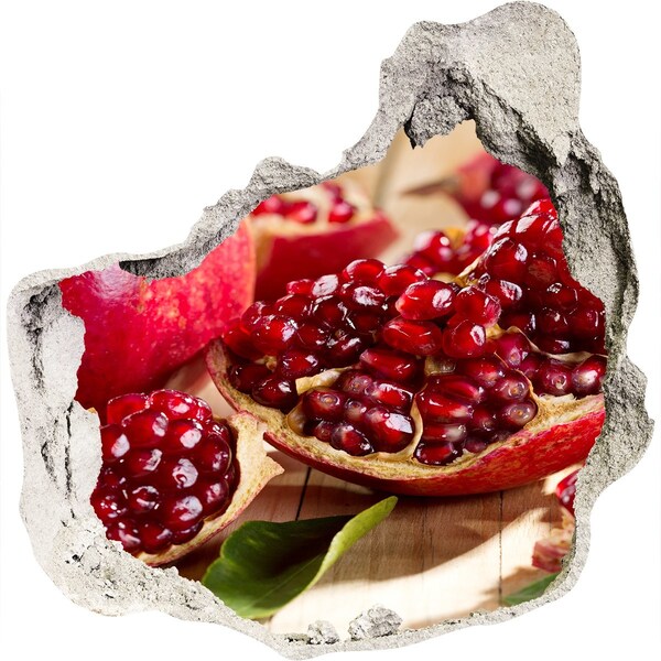 Wandtattoos Loch in der Wand Granatapfel in einem Loch in der Wand