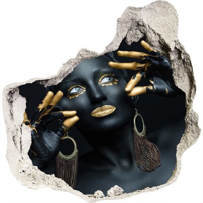 3D Wandtattoos Mauerdurchbruch Das goldene Geheimnis in den Ruinen