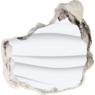 Wandfolien Loch in der Wand Eine zerbrochene Mauer mit Blick auf die Wellen