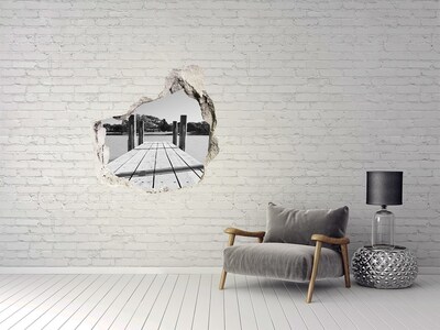 Wandtattoos Loch in der Wand Pier am See