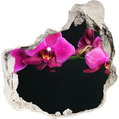 3D Wandtattoos Mauerdurchbruch Orchidee durch die Wand