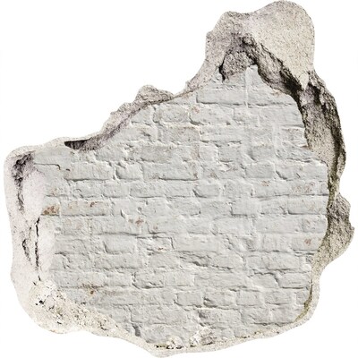 Wandaufkleber Loch 3D Beschädigte Ziegelmauer