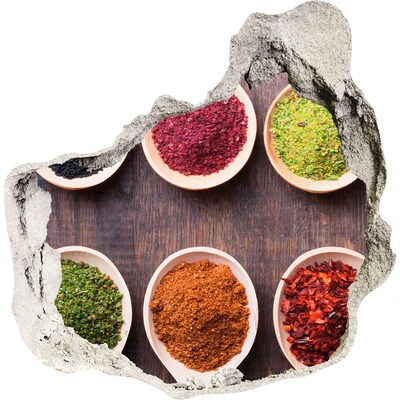 Wandfolien Loch in der Wand Gewürzparadies