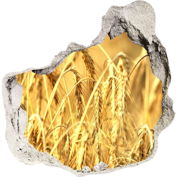 Mauerdurchbruch Aufkleber Goldene Körner im Sonnenschein