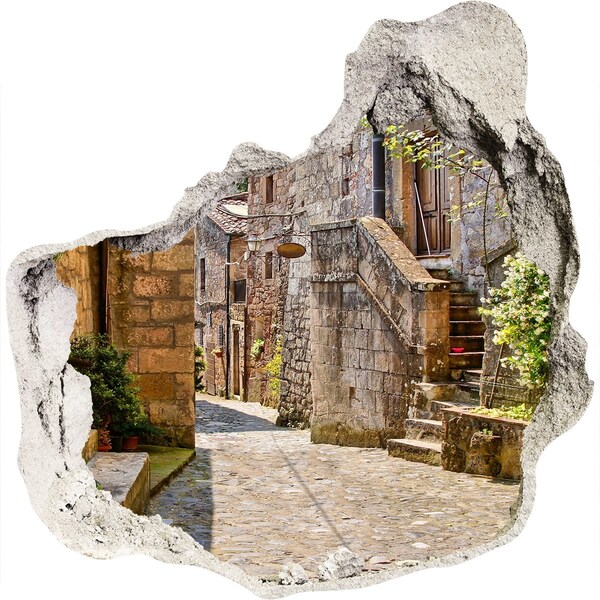 Mauerdurchbruch Aufkleber Eine bezaubernde Stadt in Italien