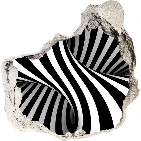 Wandfolien Loch in der Wand Optische Täuschung in der Wand