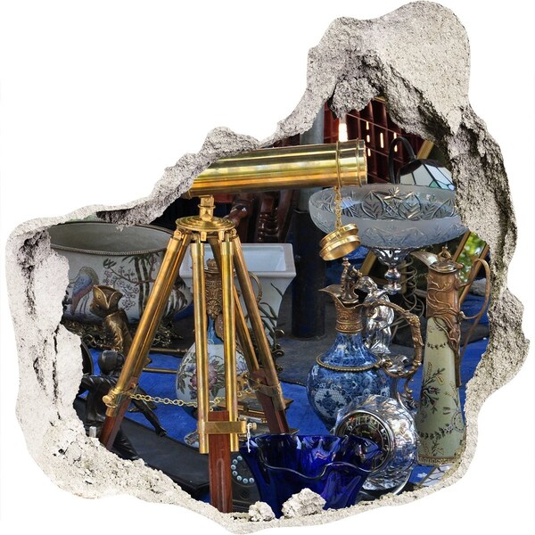 Wandaufkleber Loch 3D Antiquitäten in einem Mystery Shop