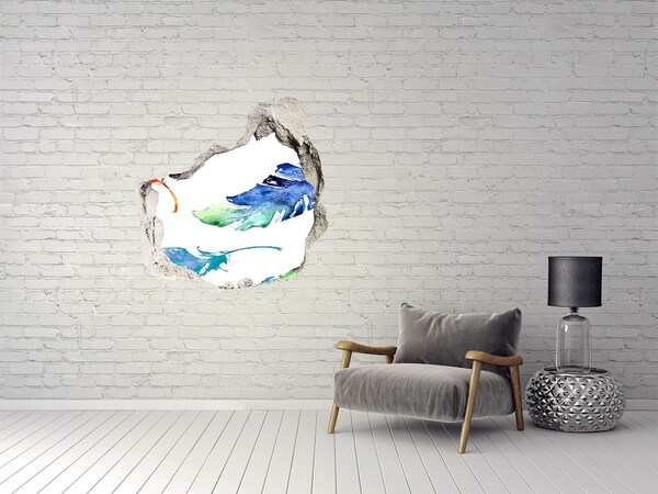 Wandtattoos Loch in der Wand Tropischer Ozean