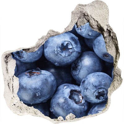 Mauerdurchbruch Aufkleber Beeren im Beton